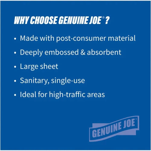Genuine Joe® C-Fold Paper Towels, 1-Ply, White, 2400 Towels 1 Ply - C-fold - 13" Width x 10" Length - White - 200/Pack - 12 / Carton (GJO21120)