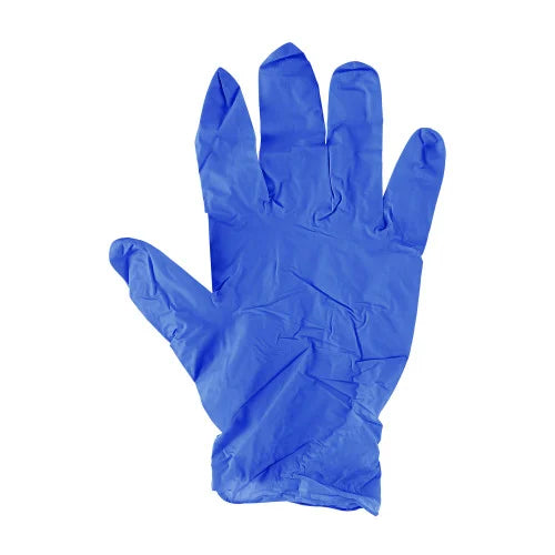 Boardwalk® Disposable Nitrile Gloves, Large, Blue, 4 mil, 100/Box (BWK380LBXA)