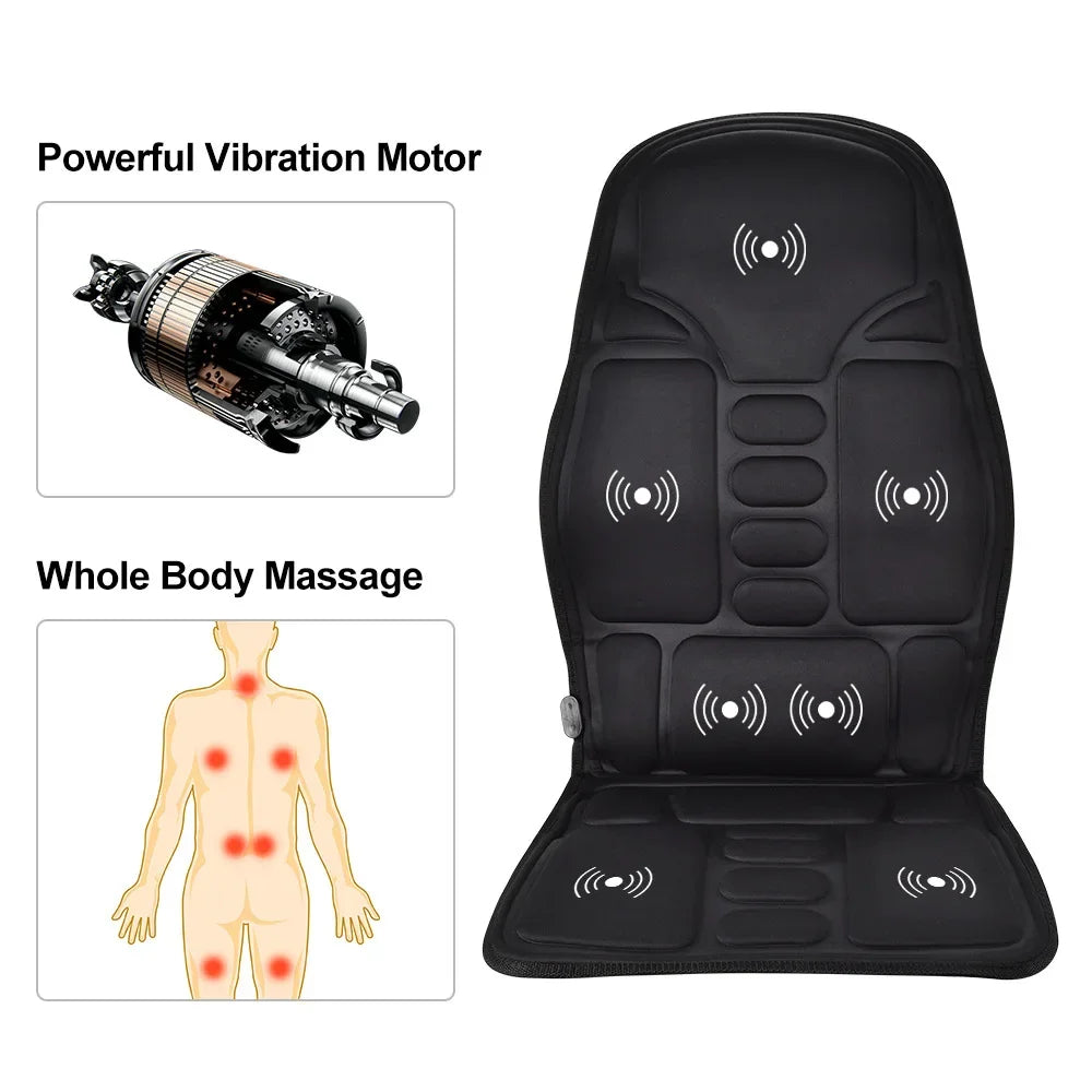 Almohadilla de masaje vibratorio multimodo para silla