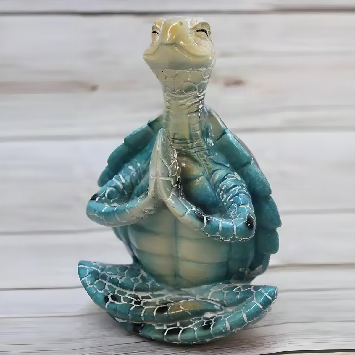 Figura de tortuga meditando
