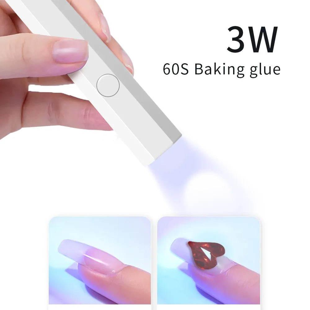 Lâmpada de Fototerapia em Bastão para Secagem Rápida de Esmalte