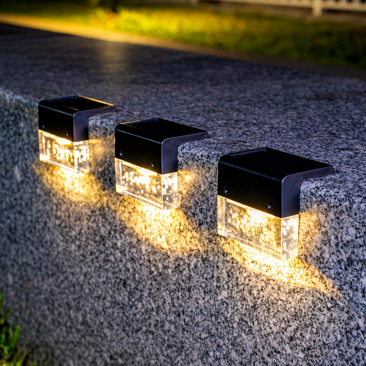 Luz solar de acento para escalones
