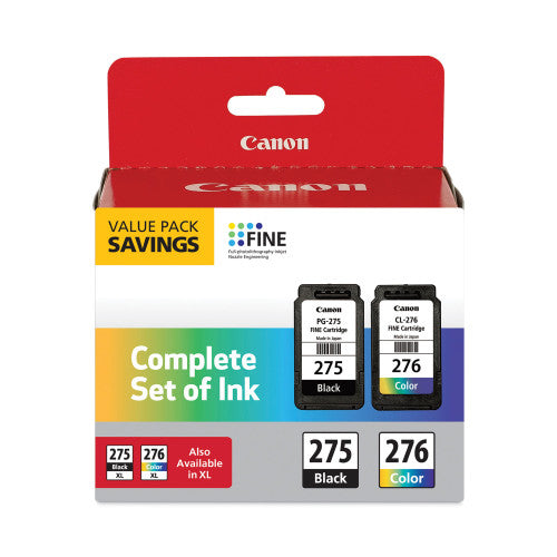 Canon 4988C005 (PGI-275; CLI-276) Multipack Ink, Black/Tri-Color