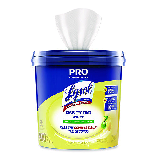 Lysol® Pro Disinfecting Wipes, 800 Wipe Bucket, 2 Buckets (99856CT)