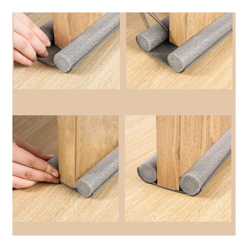 Vedante de Porta Flexível Protetor Contra Vento e Poeira para Parte Inferior da Porta