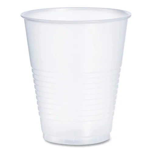 Dart High-Impact Polystyrene Squat Cold Cups, 12 oz, Translucent, 50 Cups/Sleeve, 20 Sleeves/Carton (Y12S)