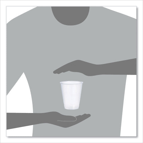 Dart High-Impact Polystyrene Squat Cold Cups, 12 oz, Translucent, 50 Cups/Sleeve, 20 Sleeves/Carton (Y12S)