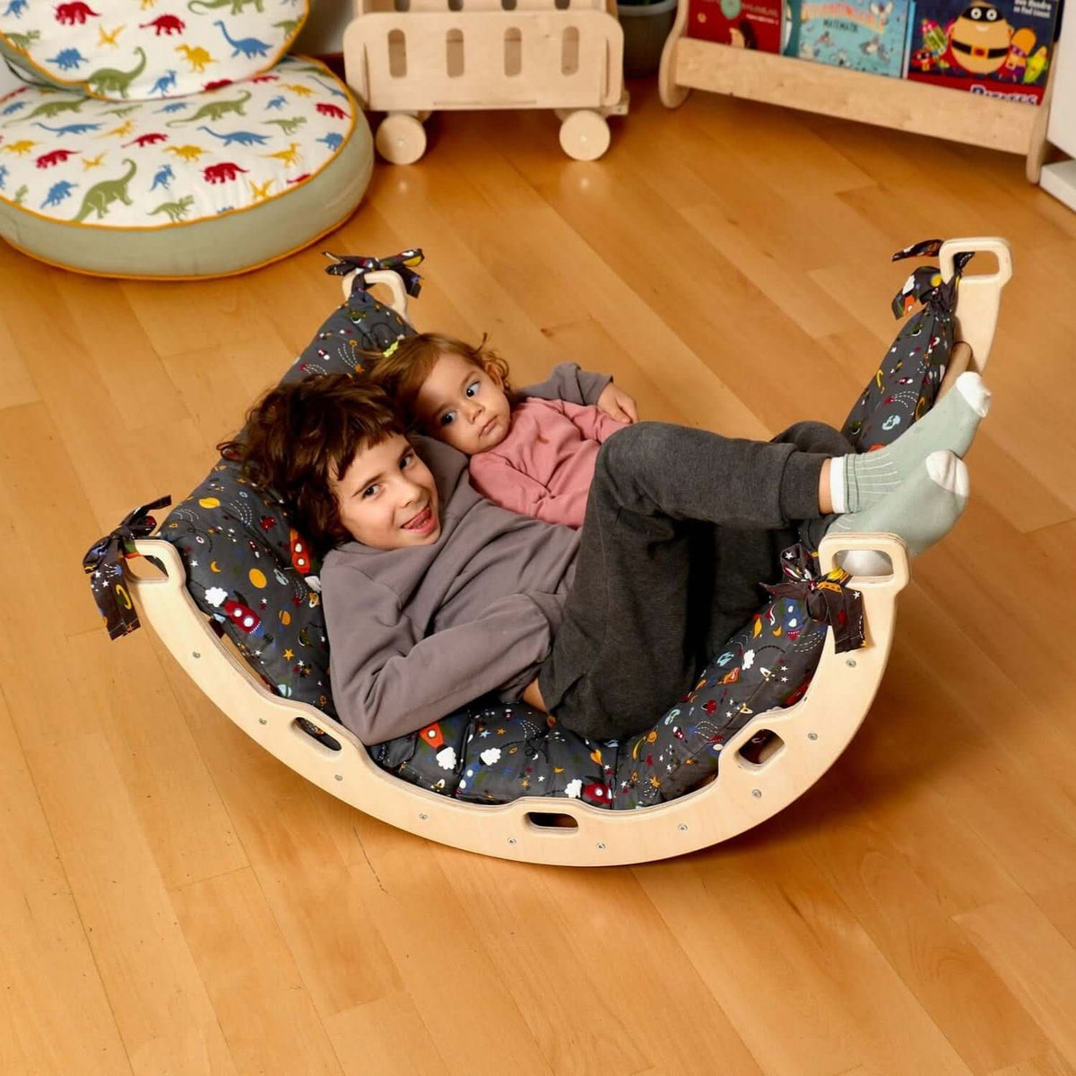 Arco/Balancín para escalar con almohada y rampa / Tamaño mediano