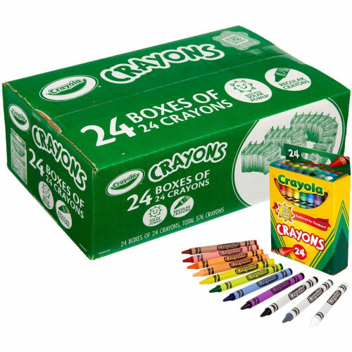 Crayola Bulk Crayons Regular - For Child - Multi - 24 / Pack (523036)