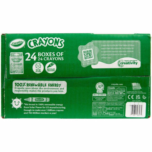 Crayola Bulk Crayons Regular - For Child - Multi - 24 / Pack (523036)