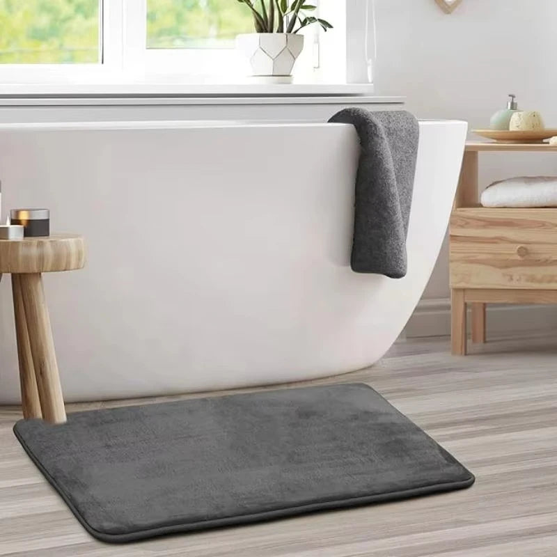 Super absorbent floor mat, super absorbent bath mat, super anti slip coral velvet bathroom floor mat, door mat