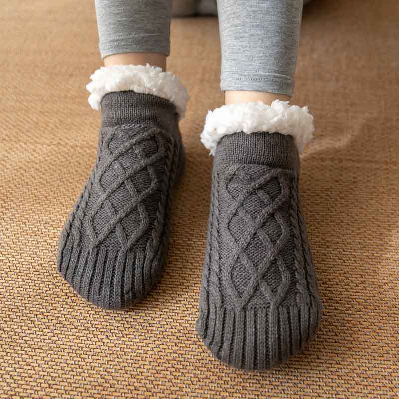 Pantuflas de lana de invierno