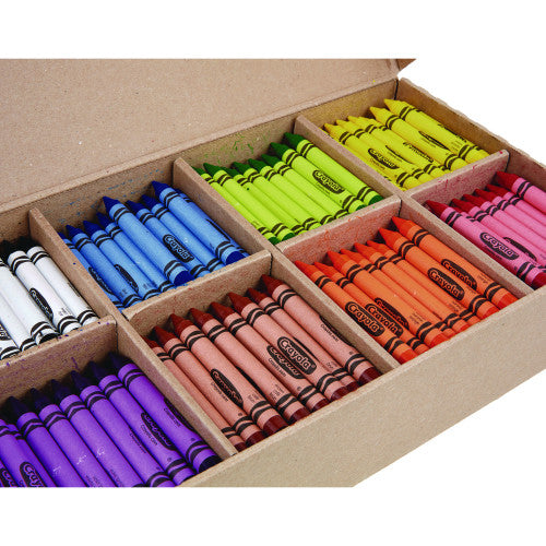 Crayola Classpack Large Size Crayons, 50 Each of 8 Colors, 400/Box (528038)