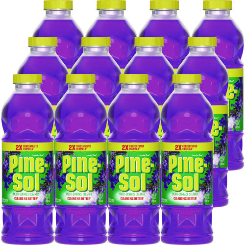 Pine-Sol Multi-Surface Cleaner Concentrated, Lavender Clean, 24 oz Bottle, 12/Carton (60153CT)