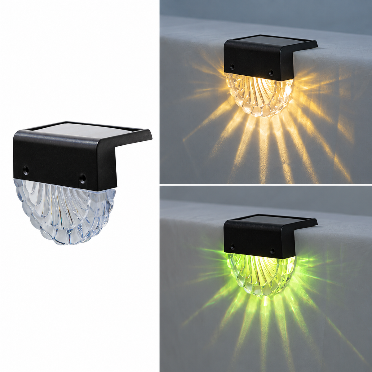 Luz solar de acento para escalones