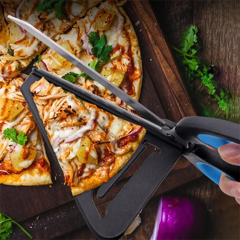 Pizza Scissors With Server Tray