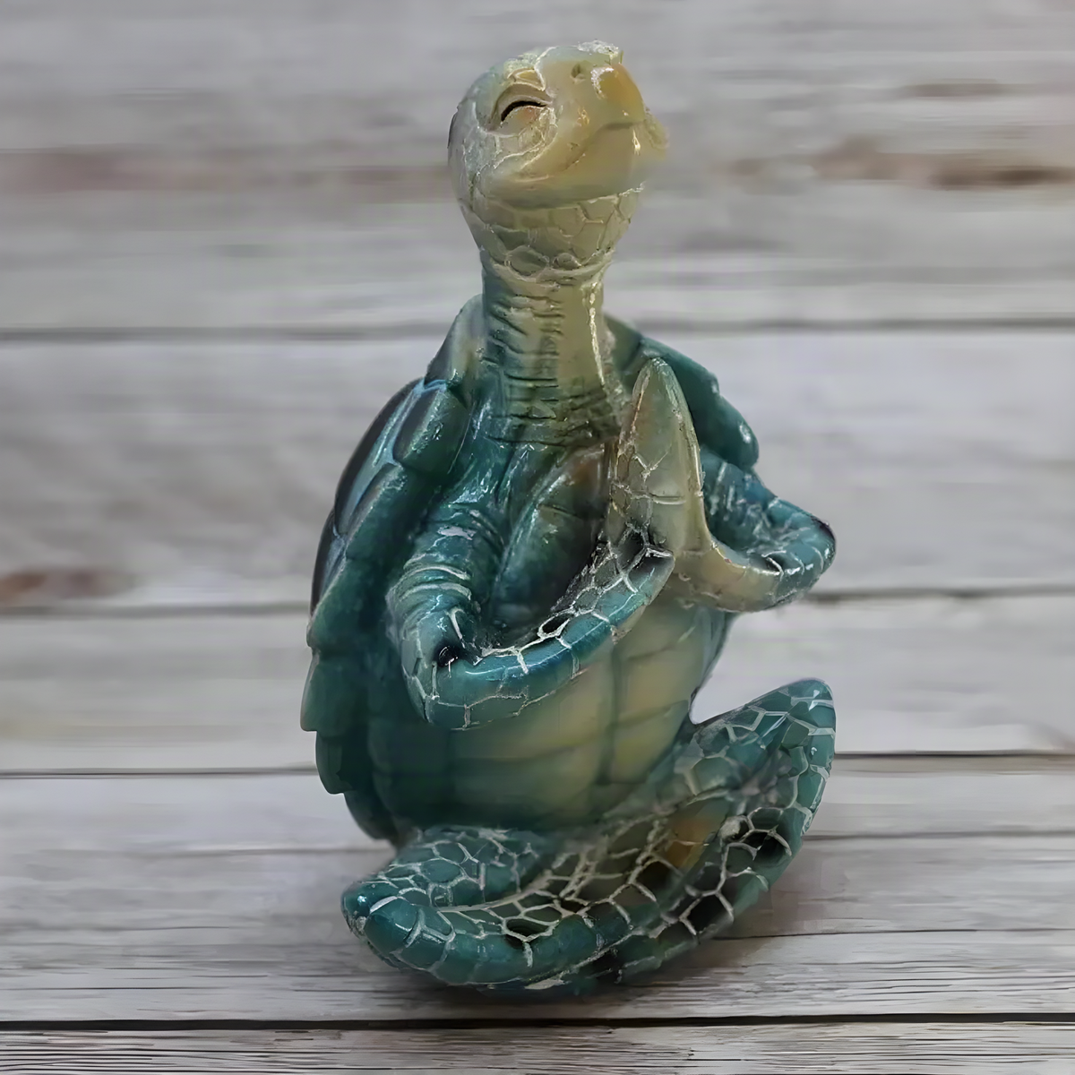 Figura de tortuga meditando