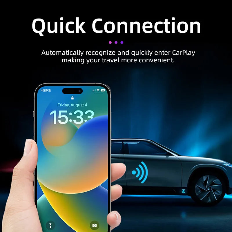 Adaptador CarPlay sem fio para Apple
