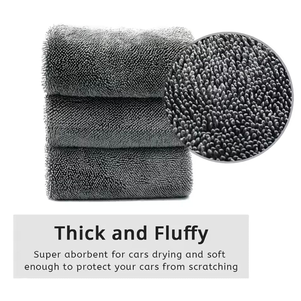 1200GSM Microfiber Twist Car Drying Towel