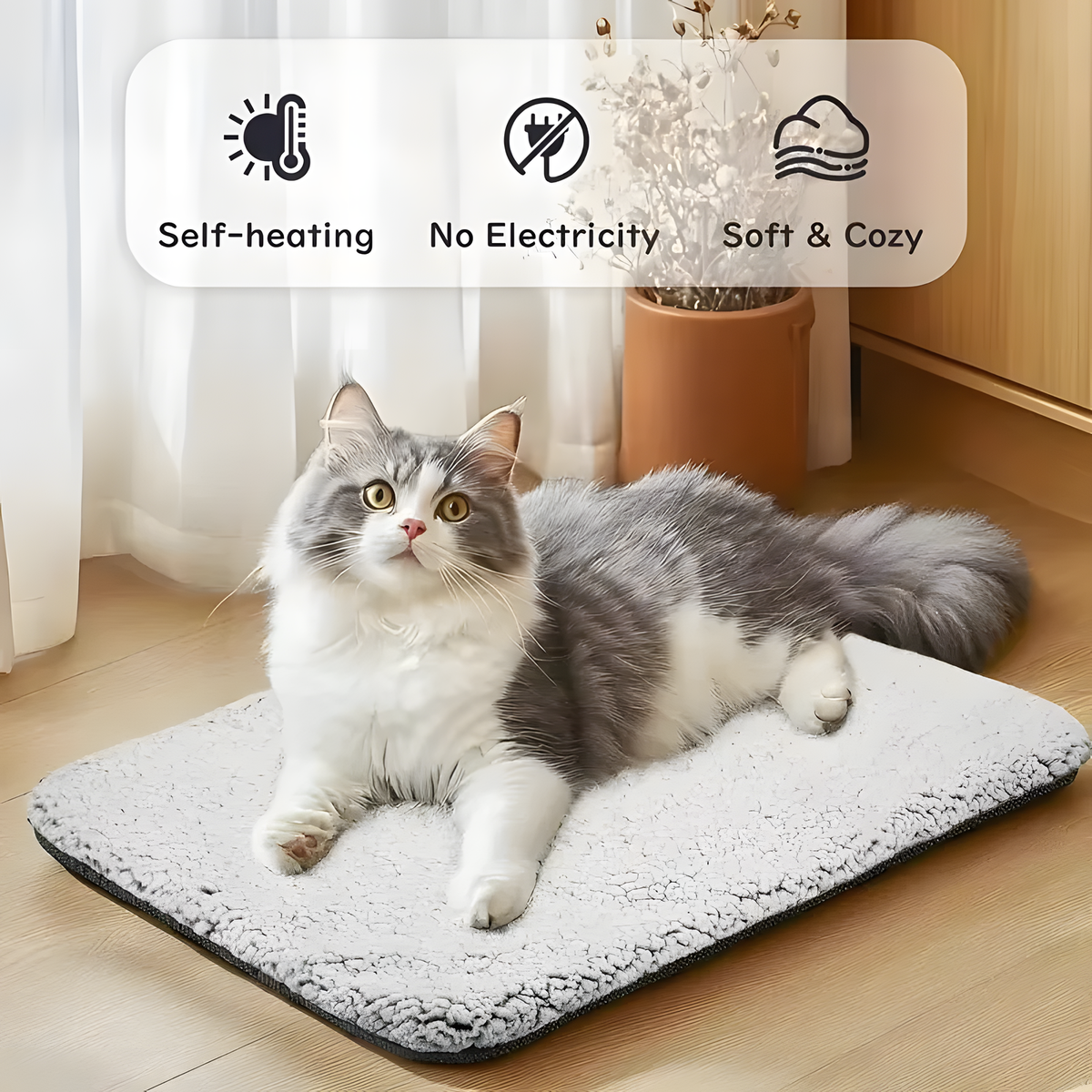 Manta autocalentable para mascotas