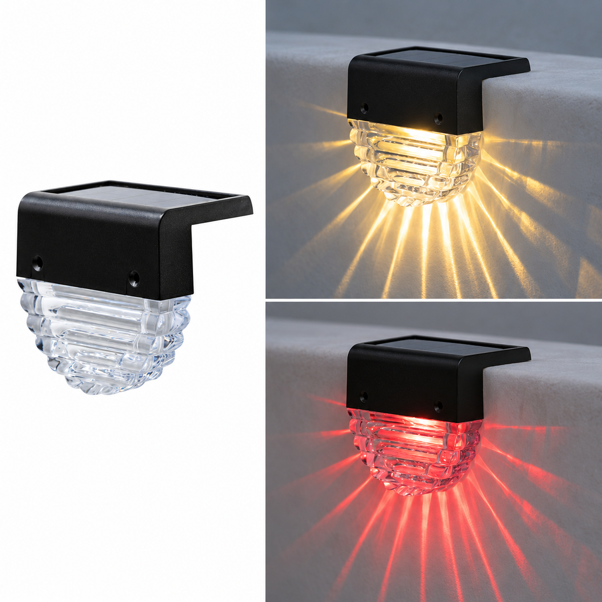 Luz solar de acento para escalones