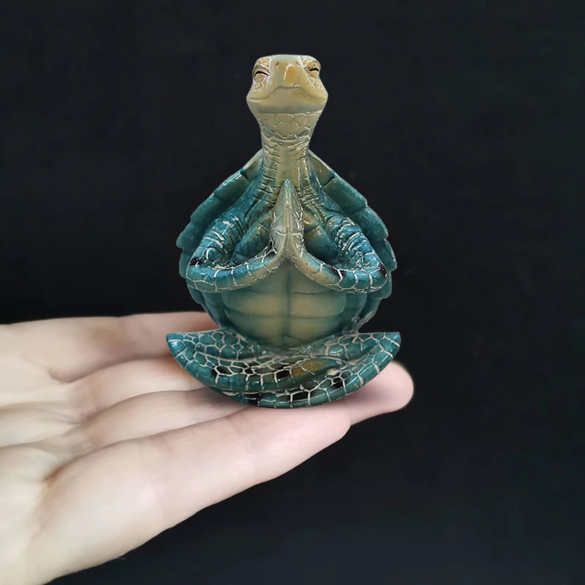 Figura de tortuga meditando