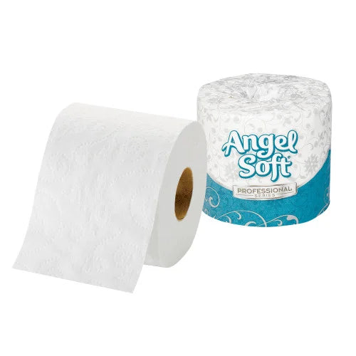 Papel higiénico prémium Georgia-Pacific Professional Angel Soft ps, apto para sistemas sépticos, 2 capas, blanco, 450 hojas/rollo, 40 rollos/caja (16840)