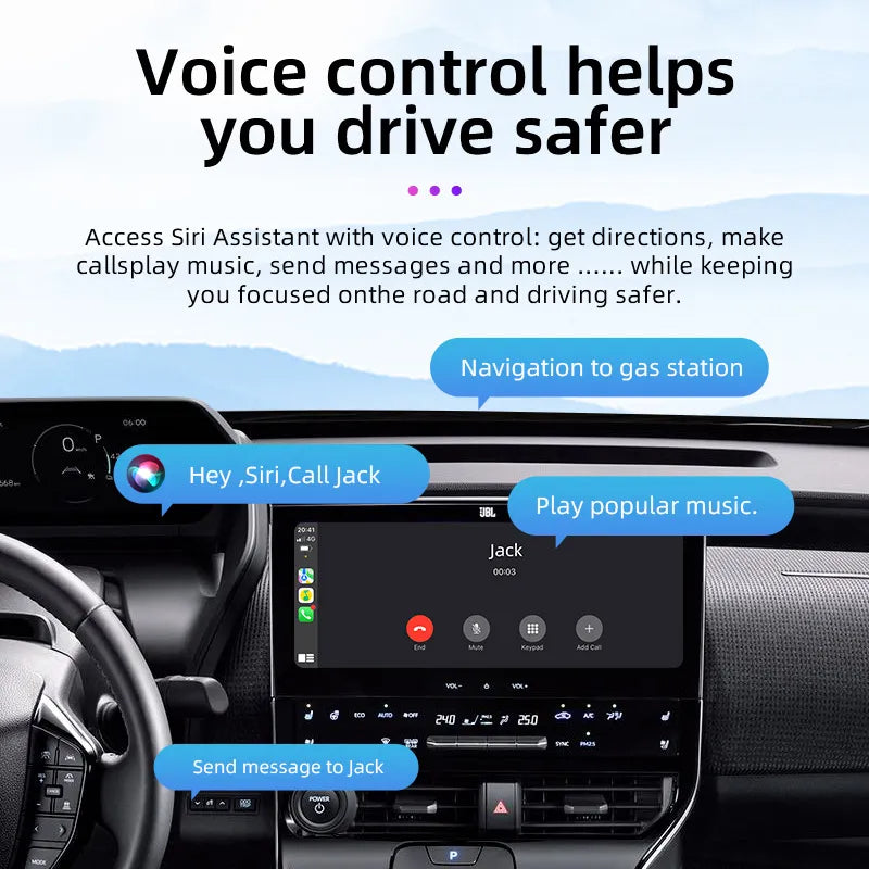 Adaptador CarPlay sem fio para Apple