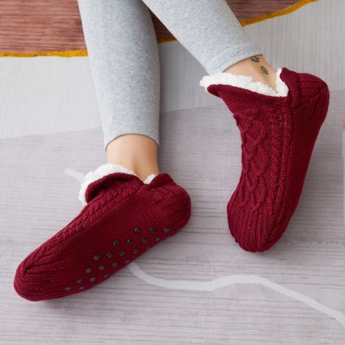 Pantuflas de lana de invierno