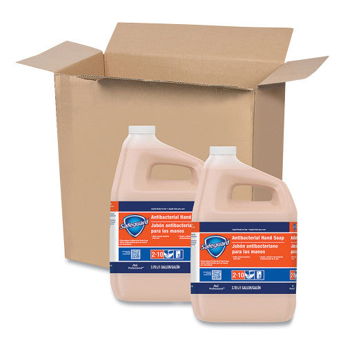 Safeguard Professional Antibacterial Liquid Hand Soap, Light Scent, 1 gal, 2/Carton (02699)