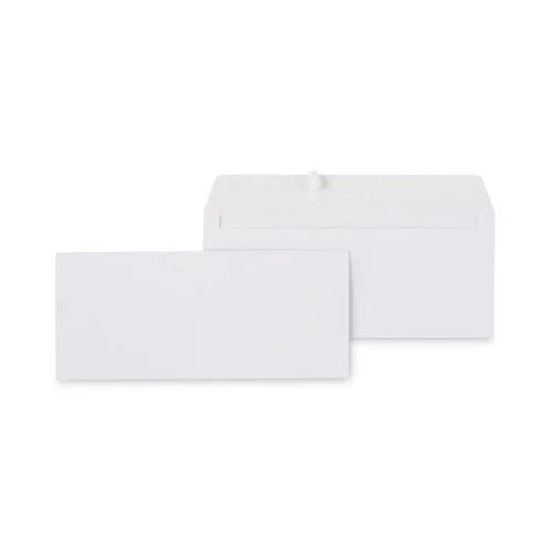 Universal Peel Seal Strip Business Envelope, #10, Square Flap, Self-Adhesive Closure, 4.13 x 9.5, White, 500/Box (UNV36003)