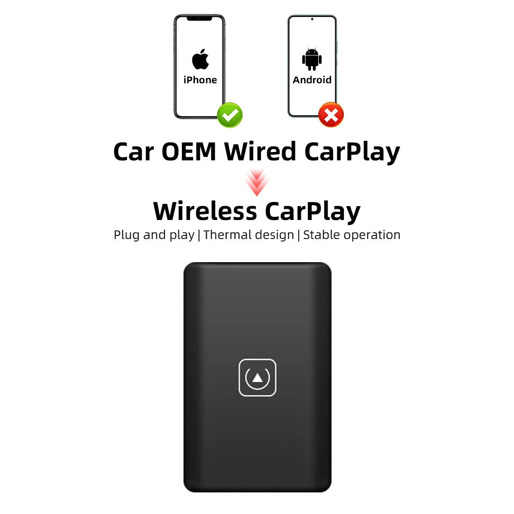 Adaptador CarPlay sem fio para Apple