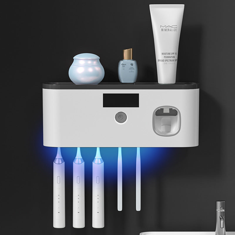 Soporte de pared para cepillos de dientes con UV
