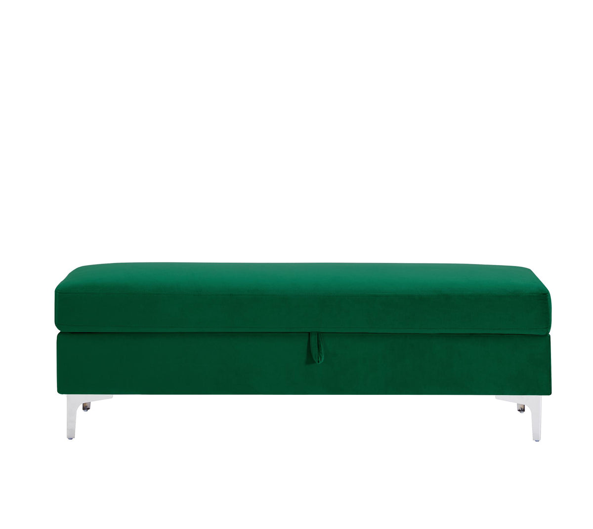 Banco de almacenamiento de color sólido, mueble de 2 plazas, sofá taburete para sala de estar