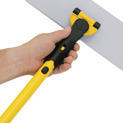 Rubbermaid HYGEN Quick Connect S-S Frame, Wet/Dry Mop 17.19w x 3d, Aluminum, Yellow (Q560)