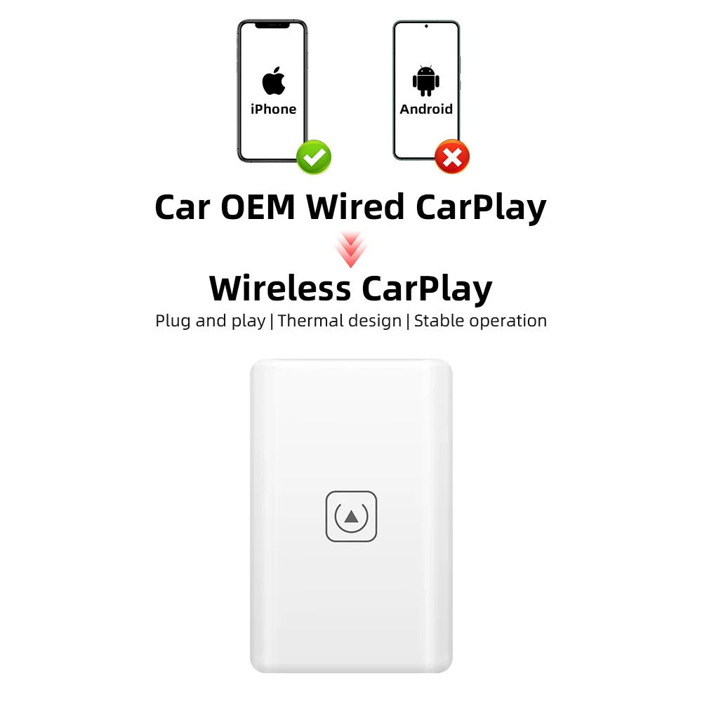 Adaptador CarPlay sem fio para Apple