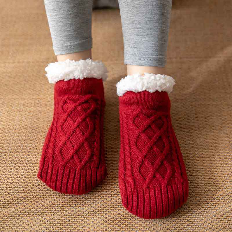 Pantuflas de lana de invierno
