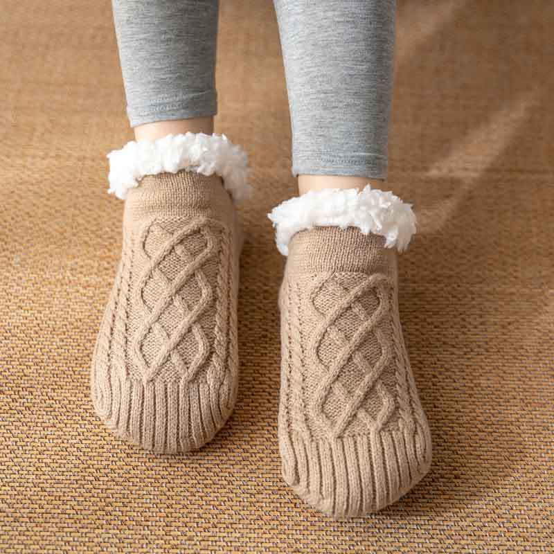 Pantuflas de lana de invierno