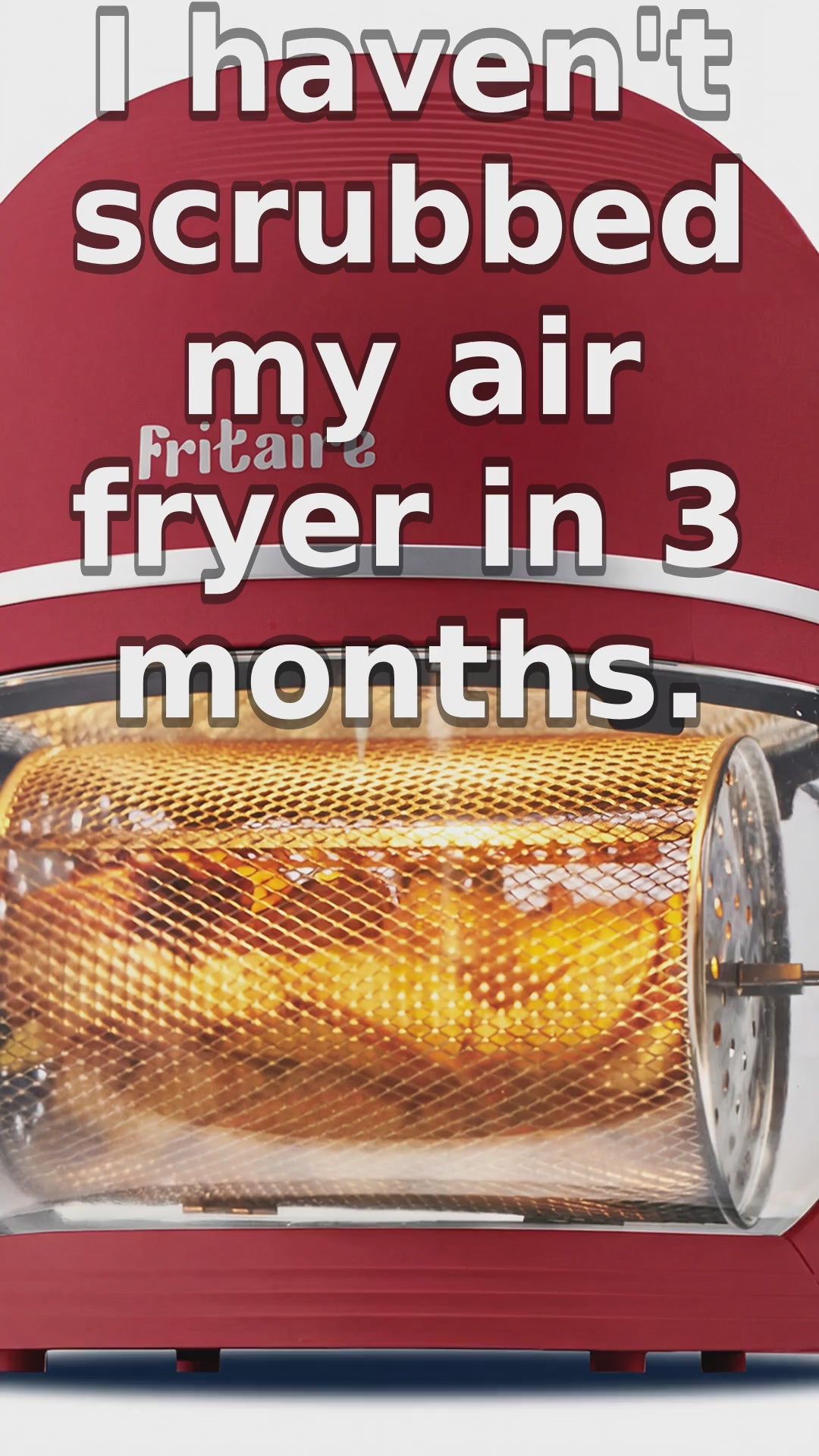 Fritaire self-cleaning air fryer ad